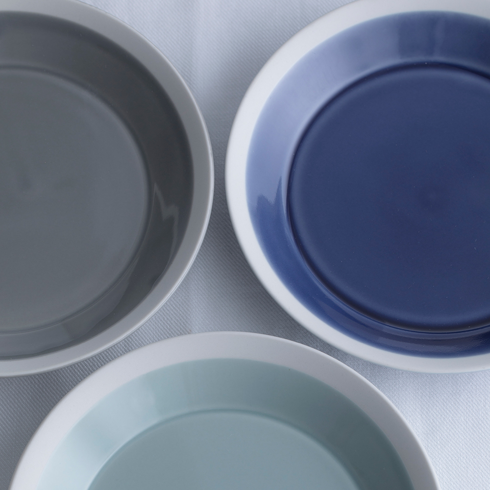 dishes 180 plate (ink blue) | イイホシユミコ | 木村硝子店の取扱いは、関谷幸吉商店オンラインSHOP